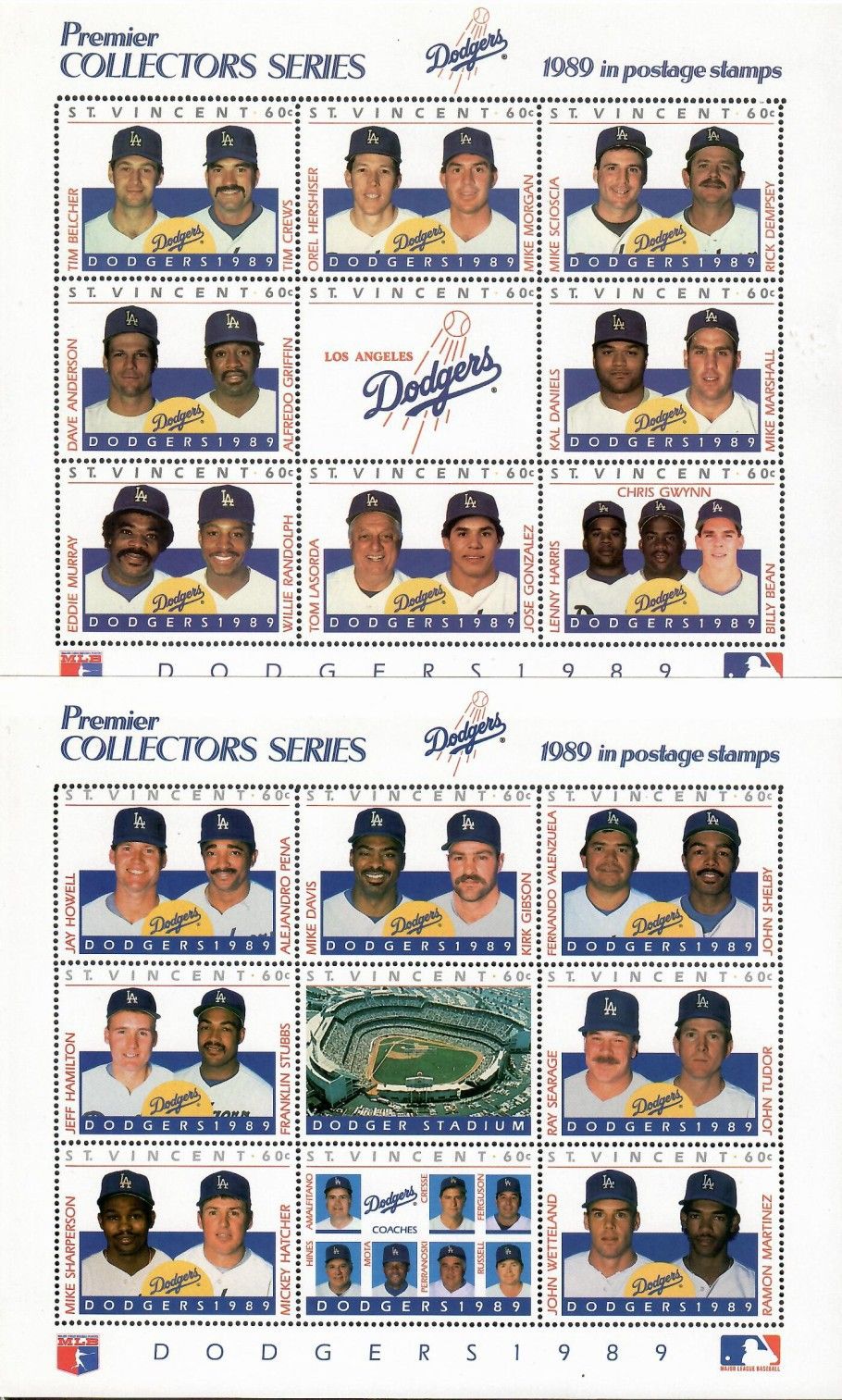 Znaczek St. Vincent 1989 Mi ark 1319-1336 Czyste **