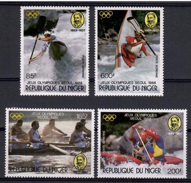 Znaczek Niger 1988 Mi 1049-1052 Czyste **