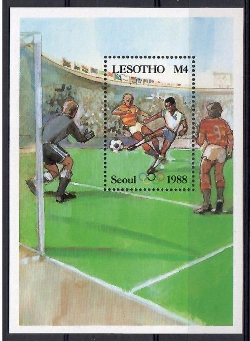 Znaczek Lesotho 1987 Mi bl 40 Czyste **