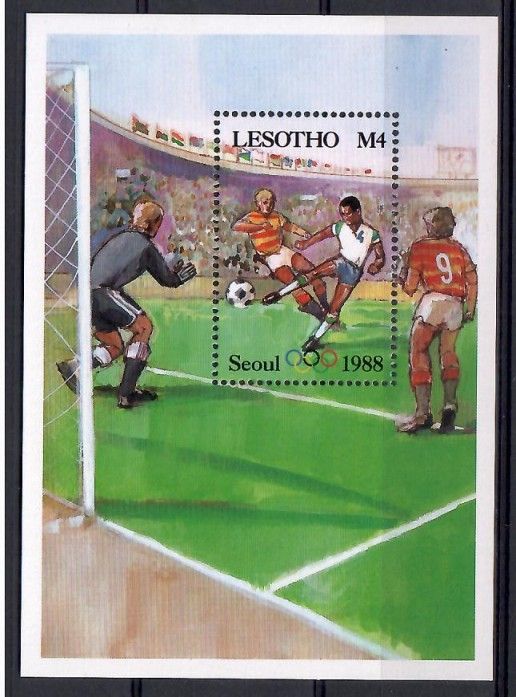 Znaczek Lesotho 1987 Mi bl 45 Czyste **