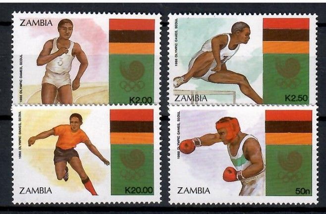 Znaczek Zambia 1988 Mi 464-467 Czyste **