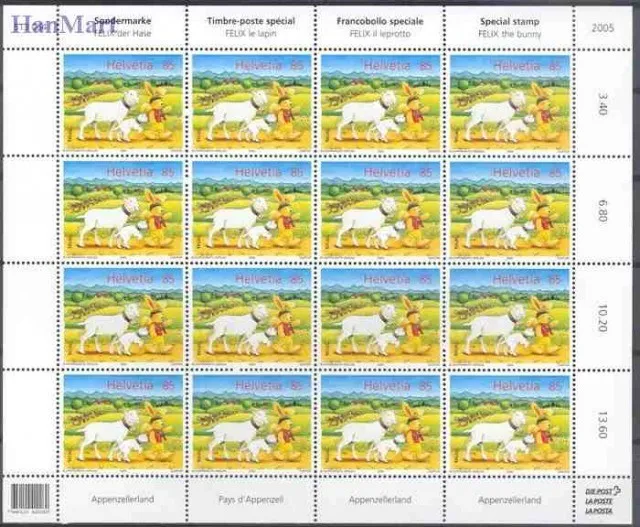 Znaczek Szwajcaria 2005 Mi ark 1923-1924 Czyste **