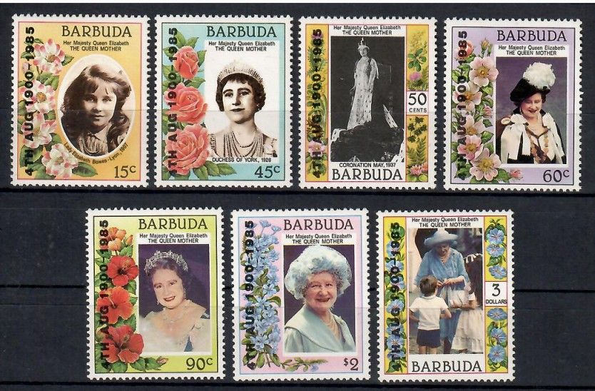 Znaczek Barbuda 1985 Mi 816-822 Czyste **