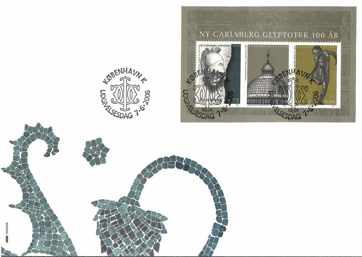 Znaczek Dania 2006 Mi bl 28 FDC