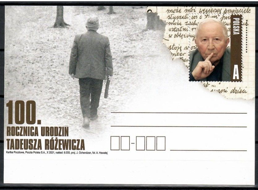 Znaczek Polska 2021 Fi Cp 1941 Całostka pocztowa