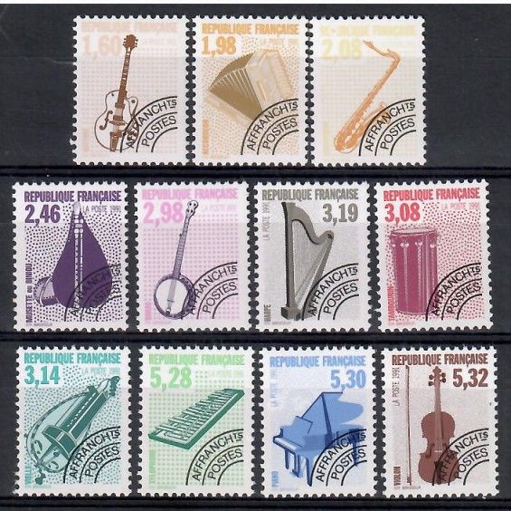Znaczek Francja 1992 Mi 2871-2881A+2878C Czyste **