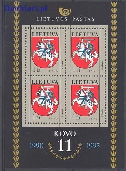 Znaczek Litwa 1995 Mi bl 5 Czyste **
