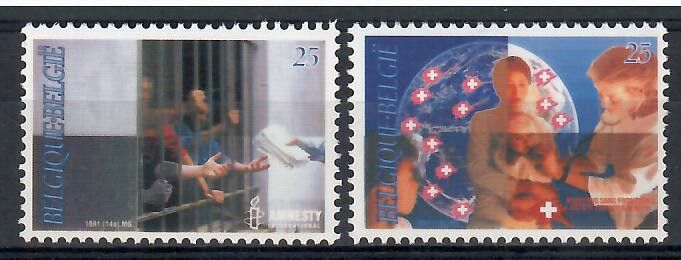 Znaczek Belgia 1991 Mi 2474-2475 Czyste **