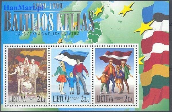 Znaczek Litwa 1999 Mi bl 17 Czyste **