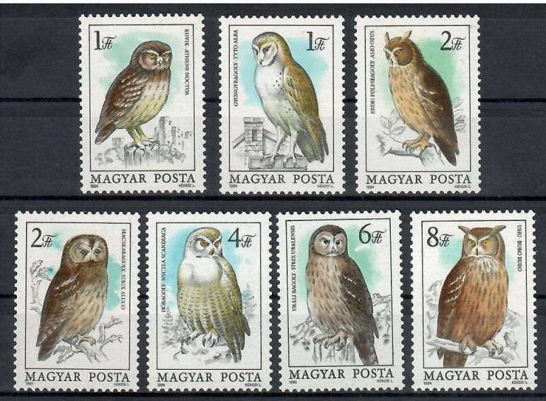 Znaczek Węgry 1984 Mi 3725-3731 Czyste **