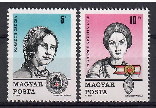 Znaczek Węgry 1989 Mi 4048-4049 Czyste **