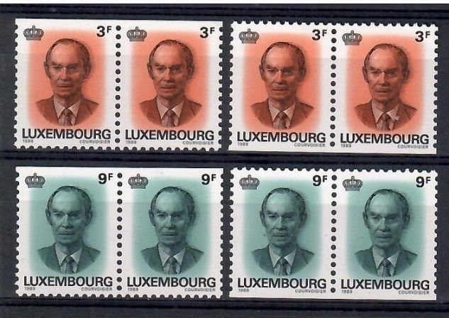 Znaczek Luksemburg 1989 Mi 1225-1226Do,Du Czyste **