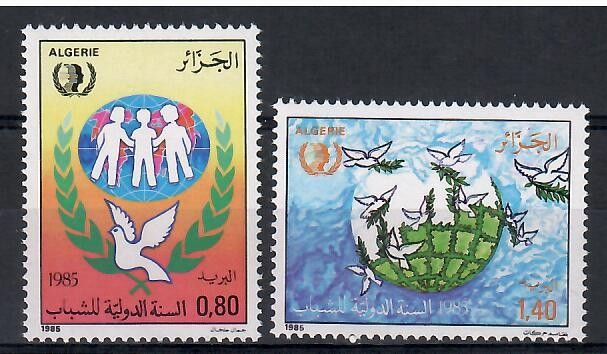 Znaczek Algieria 1985 Mi 885-886 Czyste **