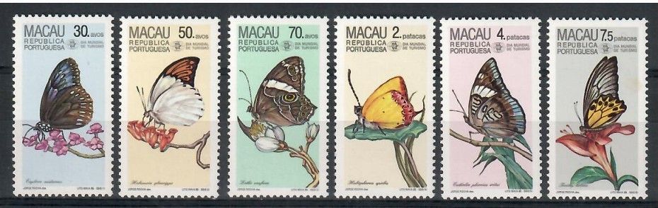 Znaczek Makau 1985 Mi 540-545 Czyste **
