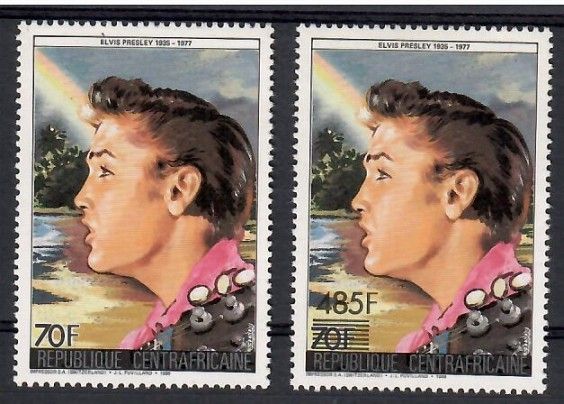Znaczek Republika Środkowoafrykańska 1987 Mi 1295-1296A Czyste **