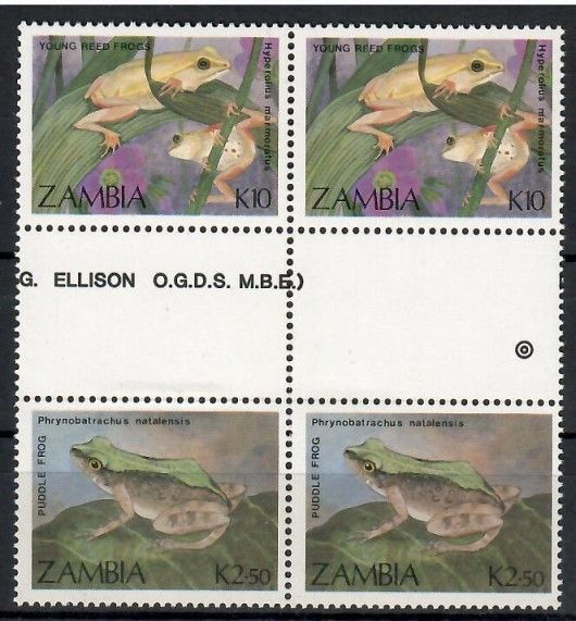 Znaczek Zambia 1989 Mi 473+471 Czyste **
