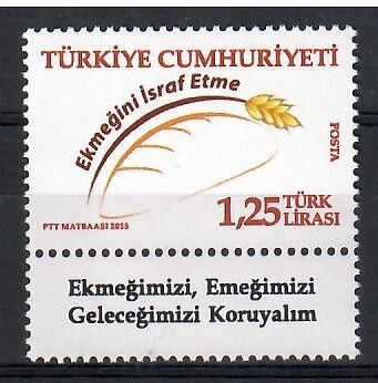 Znaczek Turcja 2015 Mi zf 4150 Czyste **