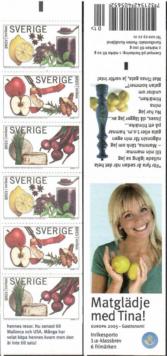 Znaczek Szwecja 2005 Mi mh 304 Czyste **