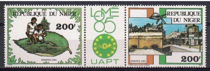 Znaczek Niger 1985 Mi 937-938 Czyste **