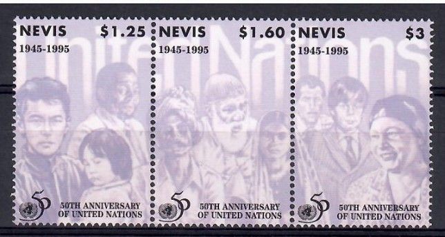 Znaczek Nevis 1995 Mi 948-950 Czyste **