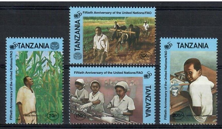 Znaczek Tanzania 1995 Mi 2220-2223 Czyste **
