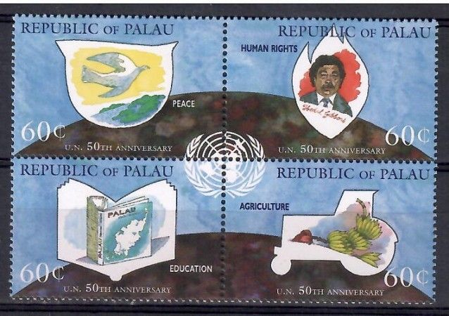 Znaczek Palau 1995 Mi 941-944 Czyste **