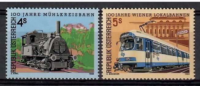 Znaczek Austria 1988 Mi 1916-1917 Czyste **