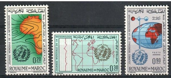 Znaczek Maroko 1964 Mi 531-533 Czyste **