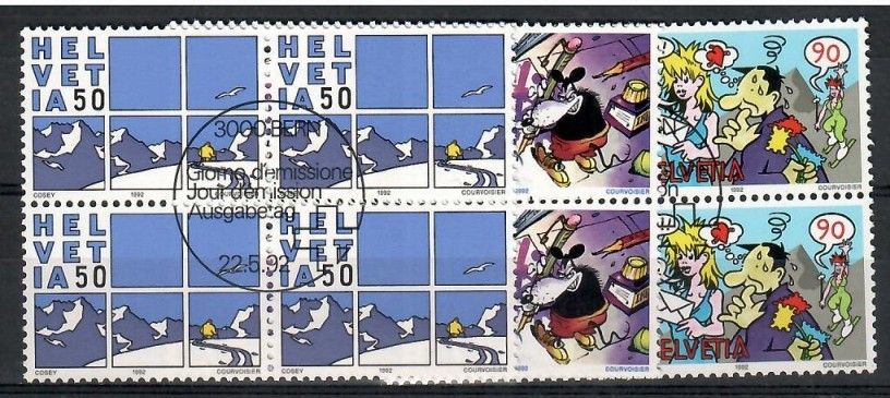 Znaczek Szwajcaria 1992 Mi abo 1474-1476 Stemplowane