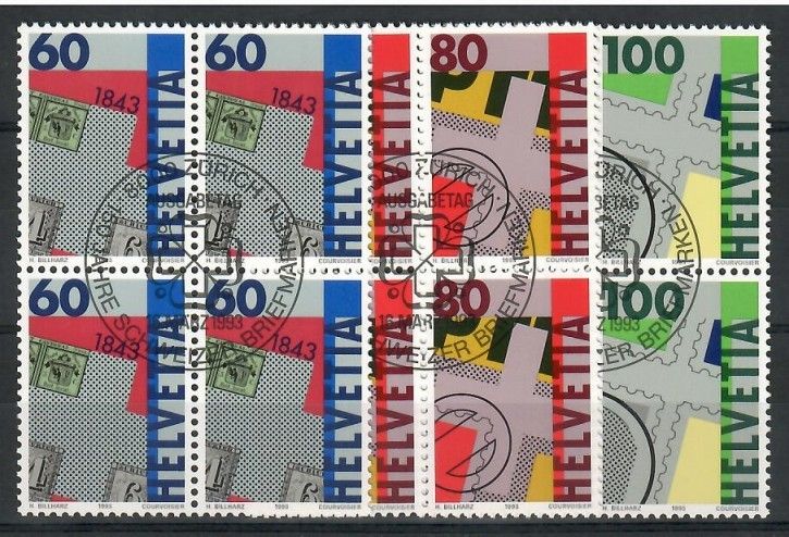 Znaczek Szwajcaria 1993 Mi abo 1496-1498 Stemplowane