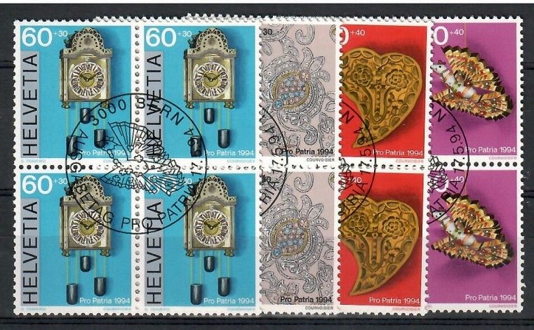 Znaczek Szwajcaria 1994 Mi abo 1527-1530 Stemplowane