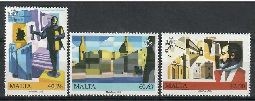 Znaczek Malta 2018 Mi 2008-2010 Czyste **