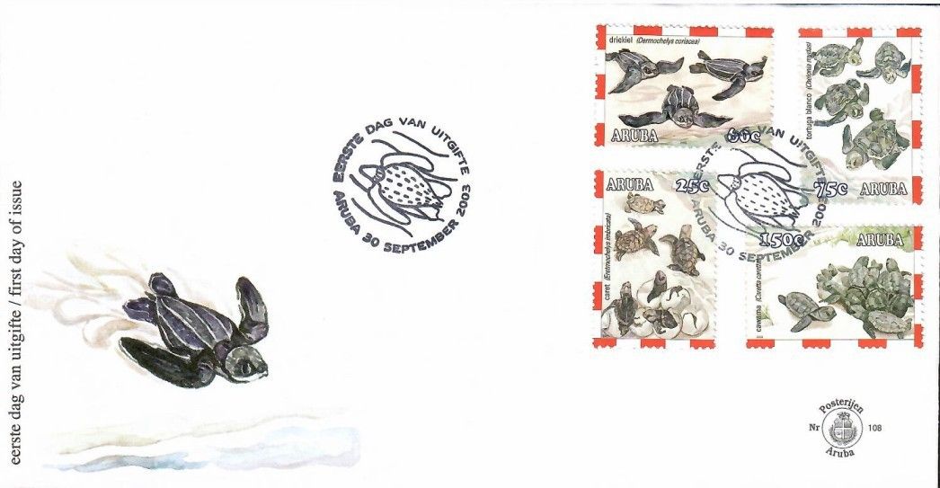Znaczek Aruba 2003 Mi 313-316 FDC
