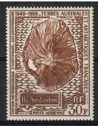 Znaczek TAAF 1970 Mi 56 Czyste **