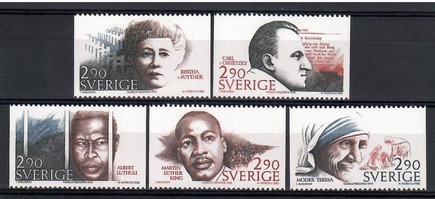 Znaczek Szwecja 1986 Mi 1413-1417 Czyste **