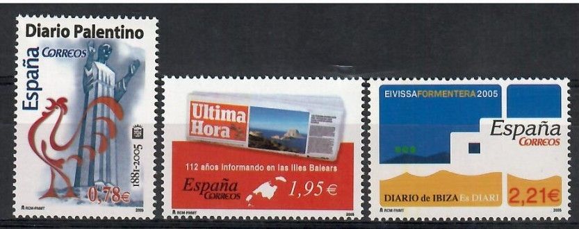 Znaczek Hiszpania 2005 Mi 4052-4054 Czyste **