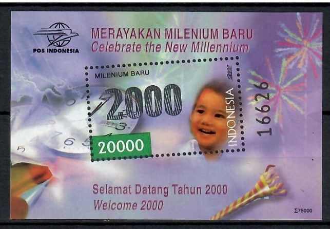 Znaczek Indonezja 2000 Mi bl 154 Czyste **