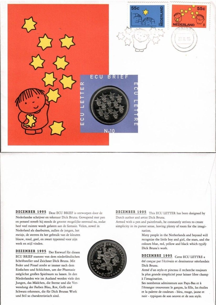 Znaczek Holandia 1995 Mi num 1561-1562 FDC