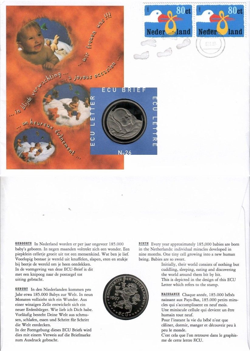 Znaczek Holandia 1997 Mi num 1631 FDC