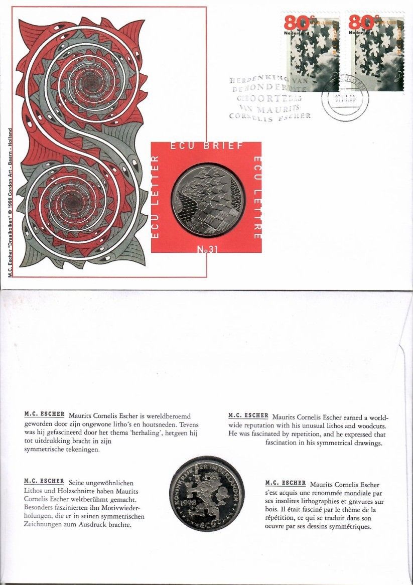 Znaczek Holandia 1998 Mi num 1666 FDC