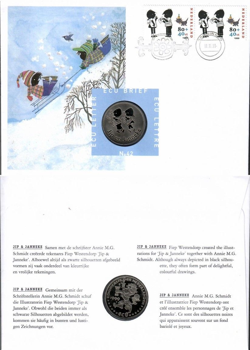 Znaczek Holandia 1999 Mi num 1752 FDC