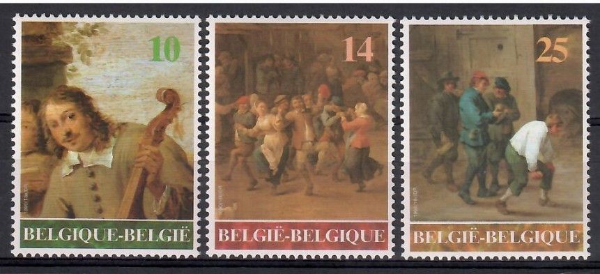 Znaczek Belgia 1990 Mi 2445-2447 Czyste **