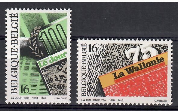 Znaczek Belgia 1994 Mi 2599-2600 Czyste **