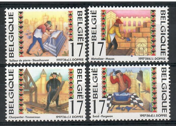Znaczek Belgia 1997 Mi 2773-2776 Czyste **
