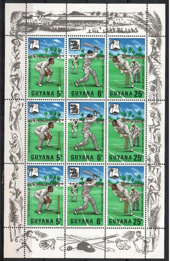 Znaczek Gujana 1968 Mi ark 298-300 Czyste **