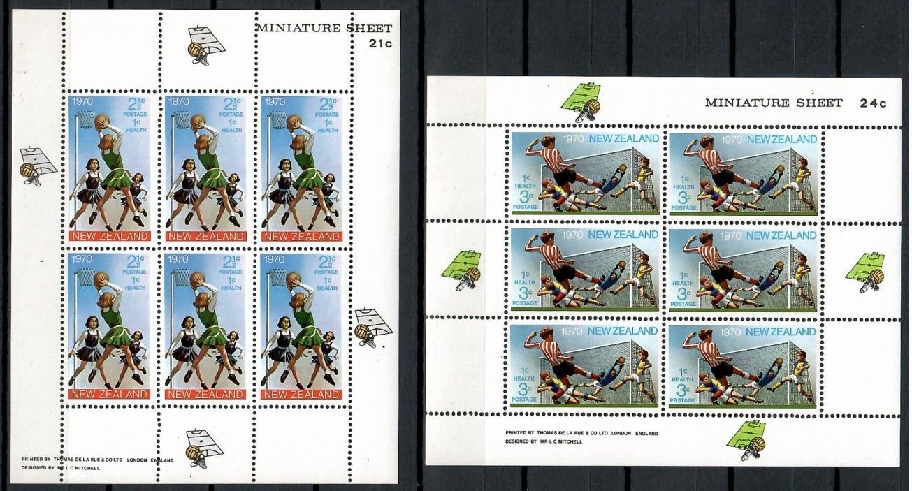 Znaczek Nowa Zelandia 1970 Mi ark 543-544 Czyste **