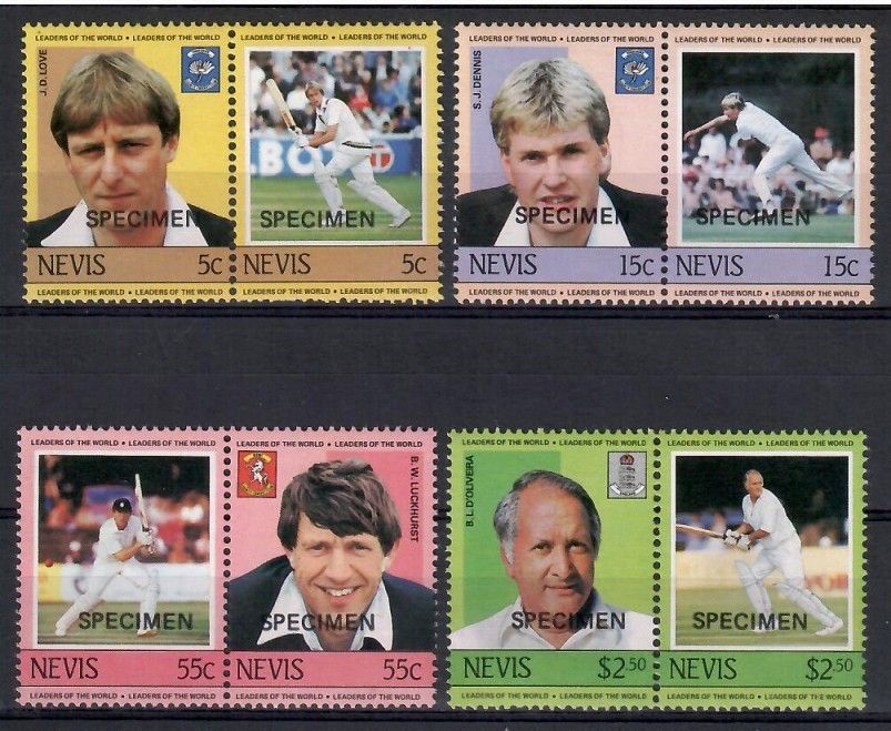Znaczek Nevis 1984 Mi spe220-227 Czyste **