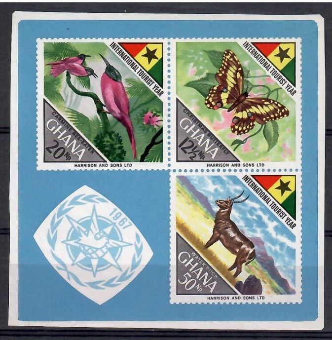 Znaczek Ghana 1967 Mi 327-329 Czyste **