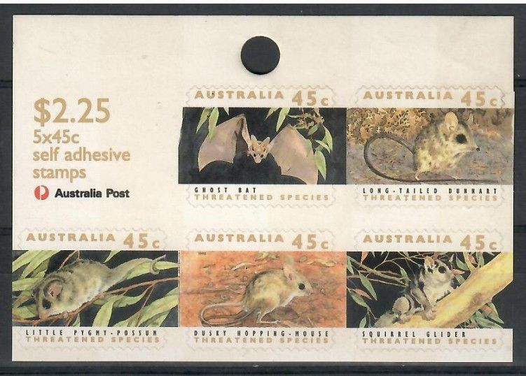 Znaczek Australia 1992 Mi fol 1280-1284IIb Czyste **