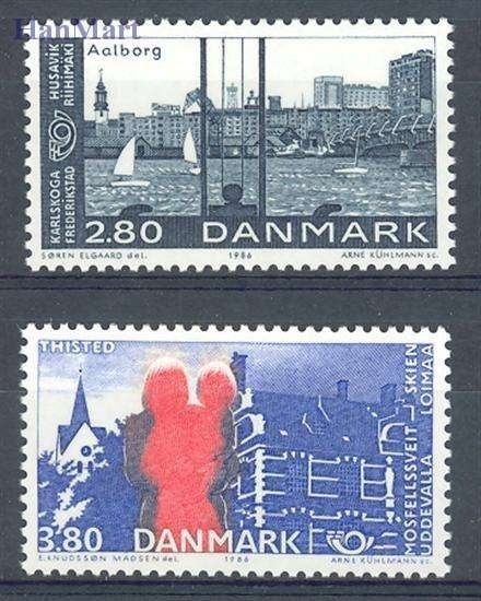 Znaczek Dania 1986 Mi 868-869 Czyste **